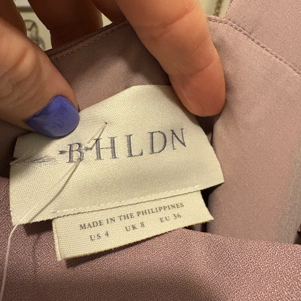 BHLDN Mauve Bridesmaid Dress - Picture 5 of 5